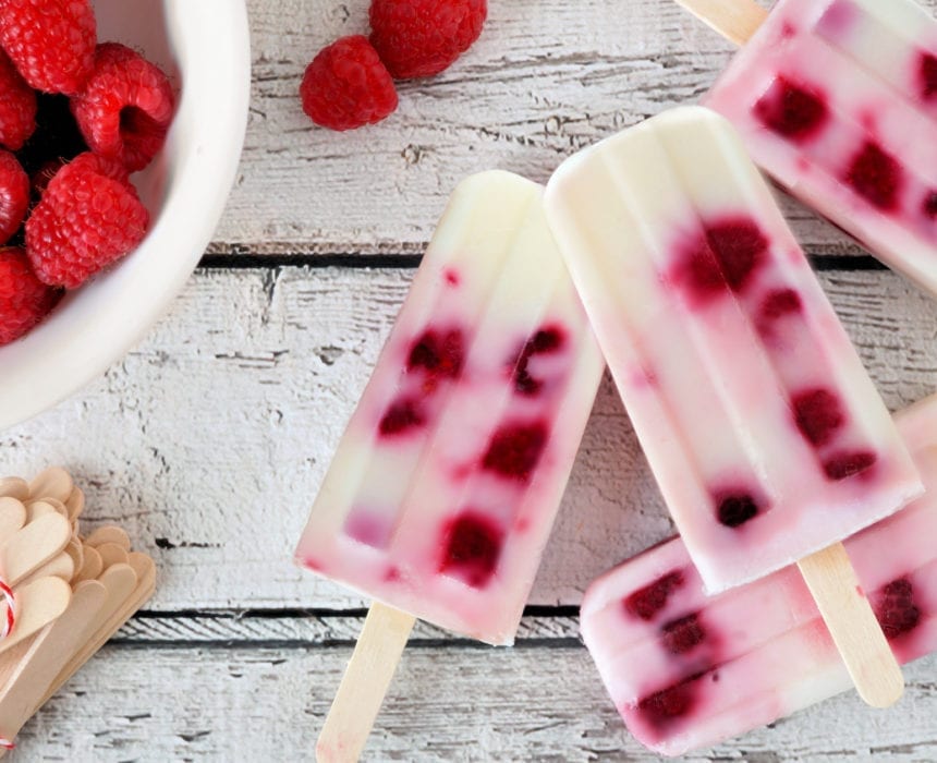 SlimFast White Chocolate Raspberry Protein Pops Recipe | SlimFast