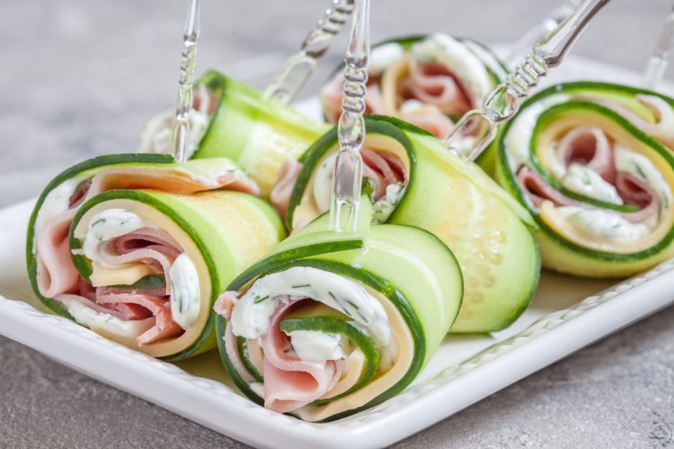 Ham and Cheese Cucumber Sandwich Recipe | SlimFast