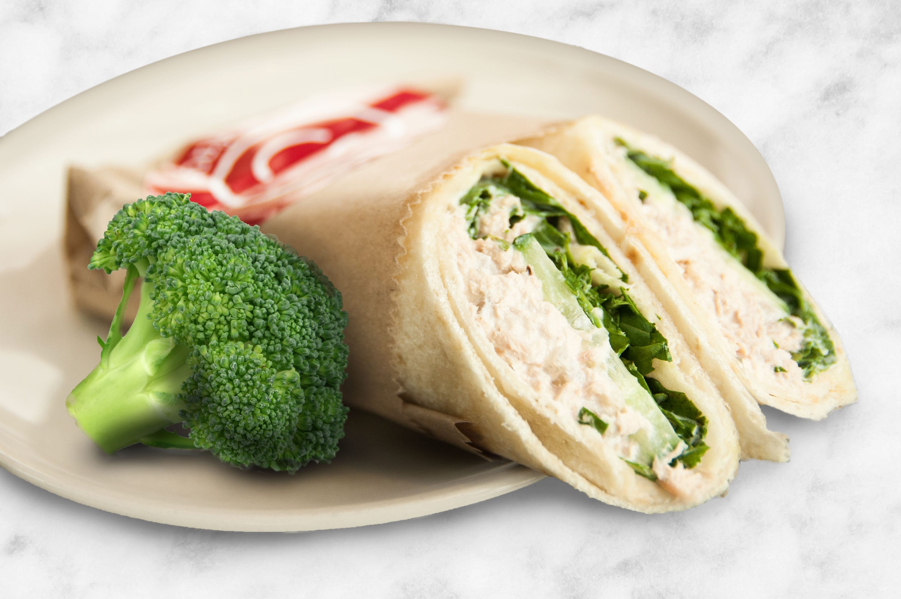 Tuna Salad Wrap with Broccoli Recipe | SlimFast