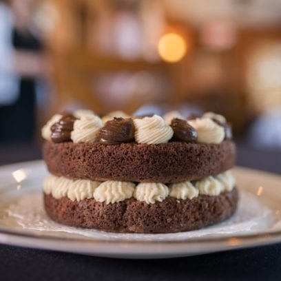 Chocolate Keto Wedding Cake with Vanilla Frosting