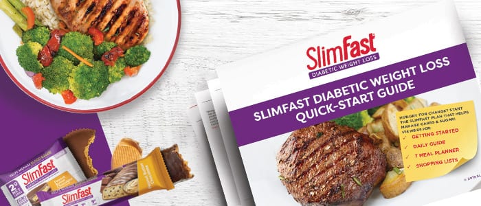 SlimFast Diabetic Quick Start Guide Header