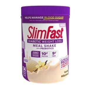 SlimFast Diabetic Vanilla Milkshake Shake Mix