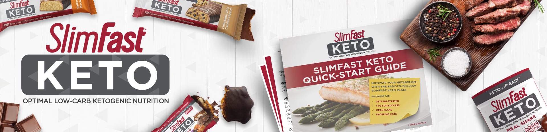 SlimFast Keto Quick Start Guide Header SlimFast Keto Quick Start Guide Header