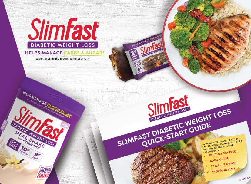 Sign up for the SlimFast Diabetic Weight Loss Formula Plan