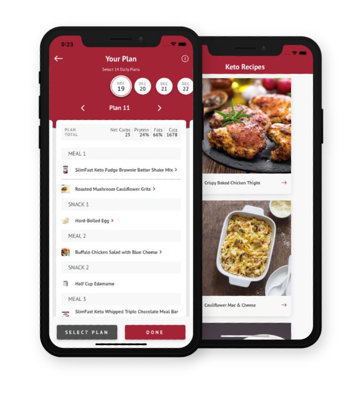 SlimFast Keto Together App Download the SlimFast Keto Together App