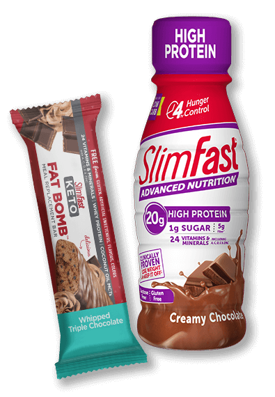 SlimFast Meal bar and Advanced Shake