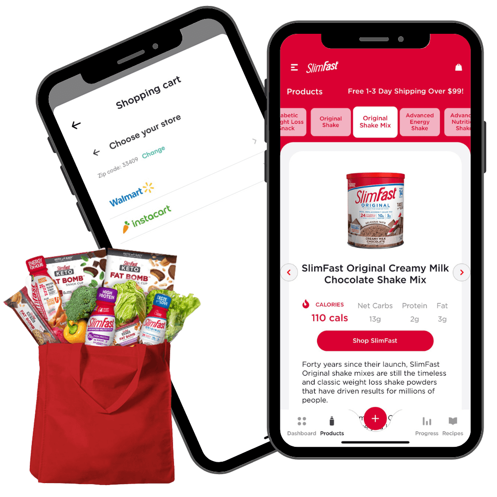 Shop SlimFast and Groceries in an Instant