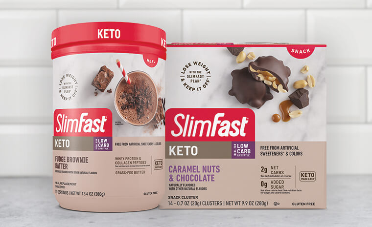 SlimFast Keto Shake Mix and Snack