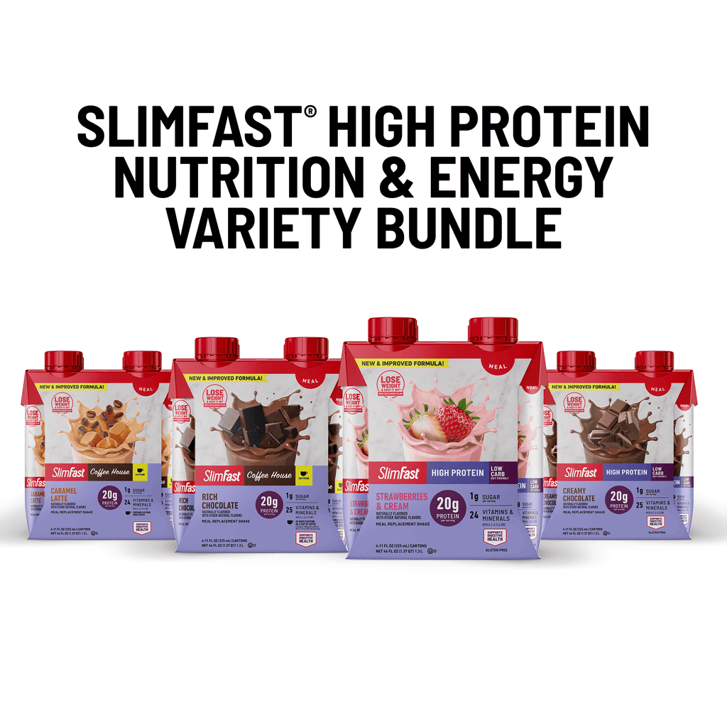 SlimFast High Protein Nutrition & Energy Variety Bundle